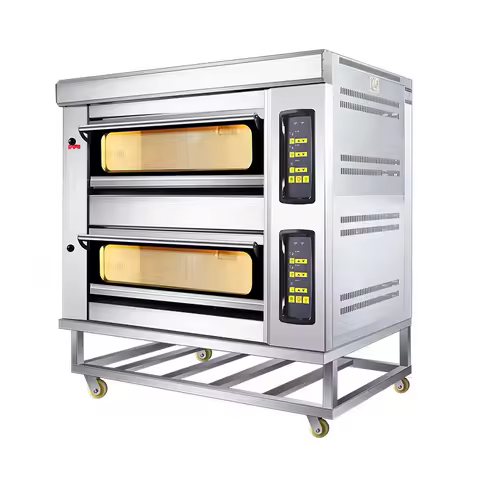 Electric Gas Bread Baking Oven 1 2 3 Layer Deck Multi-functional Oven Industrial Commercial Bakery B