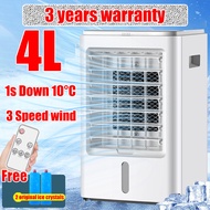 2024 Air Cooler 4L Desktop Air Conditioning Fan Water Cooling with Ice Crystals Portable mobile wate