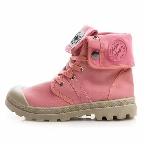 New Canvas Shoes Women Work Boots Palladium Style Fashion High-top Breathable Ankle Casual Shoes Fem