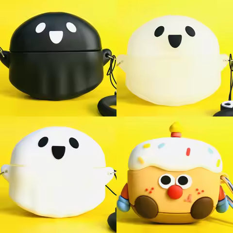 Case For Baseus Bass BC1 Cartoon silicone soft shell Earphone Accessories Cover Protective Sleeve Fu