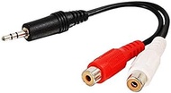 C2G 40425 Value Series One 3.5mm Stereo Male to Two RCA Stereo Female Y-Cable (6 Feet, 1.82 Meters)