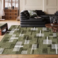 [New Product9Style]Vintage Green Living Room Large Carpet | High-End Sofa Coffee Table Waterproof Ru