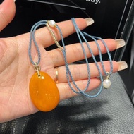 天然波羅的海老蜜蠟吊墜 成色美 蜜蠟尺寸:38.3*26.9*12.8mm