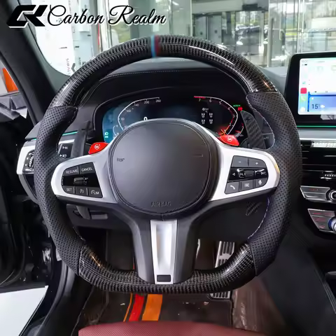Real Carbon Fiber Steering Wheel For BMW G20 G21G28 F44 G42 G22 G23 G26 G29 M2 M3 M4 Z4 G87 G80 G81 