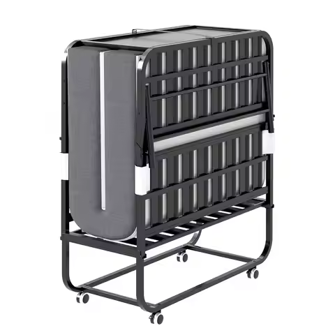 5" Memory Foam Folding Bed 500lbs Metal Frame Adjustable Headboard 75x37.4", Customized