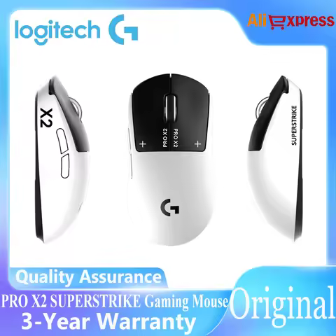 NEW Logitech PRO X2 SUPERSTRIKE Wireless Gaming Mouse LightSpeed Gaming Adjustable Trigger and Reset