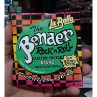 LA BELLA THE BENDER B1046 ELECTRIC GUITAR STRINGS 0.10 LABELLA SIZEOriginal USA