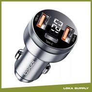 ESSAGER Car Charger Fast Charging LED USB Type C Port 80W - ECC2AC-FL0G-P