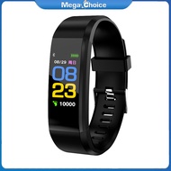 MegaChoice【Fast Delivery】115plus Smart Watch With Sport Modes Waterproof Watches Heart Rate Blood Pressure Sleep Monitor 0.96 Inch Touch Screen Fitness Tracker