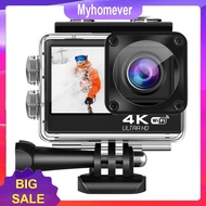 4K UHD Bicycle Video Recording Camera 1080P 30FPS 2.0 Inch IPS Screen Video Camera Dual Screen Displ