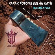 Kapak Potong Belah Kayu Bahan Baja Tebal Super Kuat - Mata Kampak Prekol Perkol Jawa Potong Cacah Tu