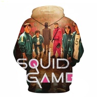 squid✌Pikurb Korea Squid Game Cosplay Hoodie Sweater Sweatshirt Coat Outwear for Kids Adults