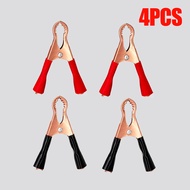 4 Pcs Metal Alligator Clips 50A Insulated Alligator Clips Heavy Duty Alligator Clamps Terminal Test 