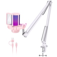 MAONO DGM20 ไมโครโฟนคอนเดนเซอร์ USB RGB ปุ่มเดียวเงียบ ลดเสียงรบกวนอัตโนมัติ การฟังแบบเรียลไทม์สำหรั