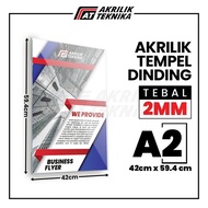 ACRYLIC BROCHURE HOLDER ACRYLIC STICK/ ACRYLIC SIGN HOLDER A2