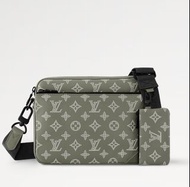 LV Trio Monogram 男士郵差包-M12490