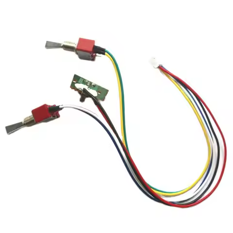 Spektrum DX6i Transmitter Right Switch Group Throttle Cut Ail D/R Rudd 2Pcs 2 Positions Toggle 1 But