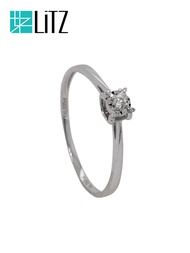 LITZ 18K White Gold Diamond Ring DR48
