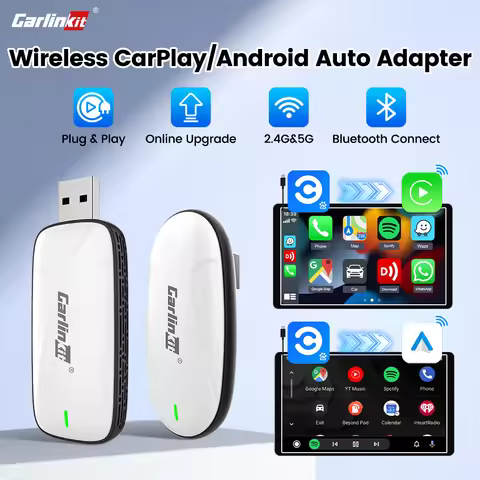 CarlinKit Baidu CarLife Wired to Wireless CarPlay &Android Auto Wireless Fast Connect Support Google