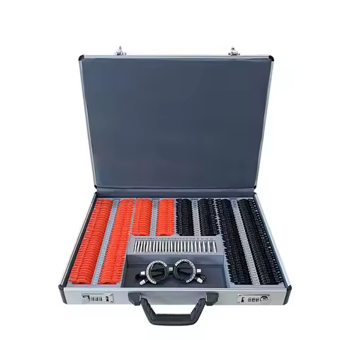 232 Pieces Optometry Test Box Professional A-level Lenses Vision Test Optical Equipment Plastic Edge