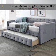 Luxe: Quinn Trundle Bed Frame | Single &amp; Super Single | Trundle Bed | Daybed