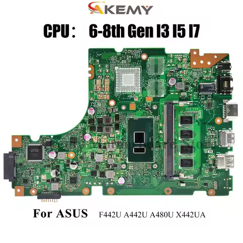 X442UA Laptop Motherboard For ASUS X442UAR X442UNR X442URR X442UQ X442UF X442U X442UR A442U A480U F4