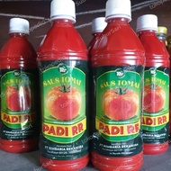 RN1 Saos tomat Rimba Ria botol plastik saos padi RR