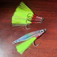 Chabai Assist Hook 5pcs /steel kevlar / Light Jig keras dan tajam sesuai dipadankan Jig 25 - 80gram