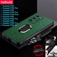 NUBULA For Huawei P30 Pro P40 Pro Pro+ Plus Casing Bark texture Leather Feeling hp huawei P50 Pro Ce