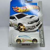 Diecast Car Hotwheels 1:64 SUBARU WRX STI white