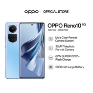 OPPO Reno10 5G Smartphone | 8GB RAM + 256GB ROM | 32MP Telephoto Portrait Camera | 67W SUPERVOOCTM Flash Charge