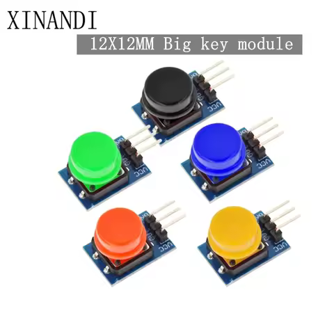5pcs 12X12MM Big key module Big button module Light touch switch module with hat High level output f