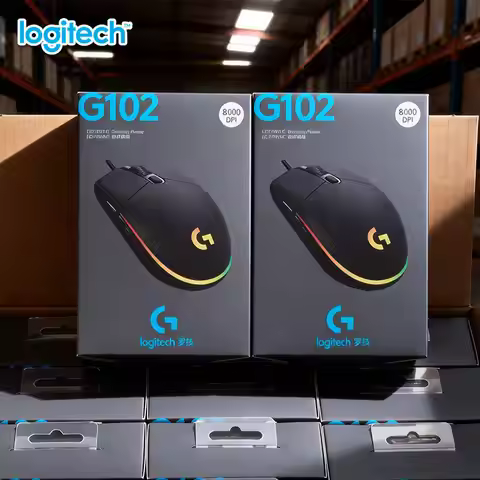 Logitech G102 Gaming Mouse, HERO Sensor Technology, 1000Hz Polling, Comfort Grip for Long Sessions G