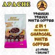 APACHE 2 IN 1 NO SUGAR ADDED CHARCOAL WHITE COFFEE INSTANT COFFEE DRINK / SINGLE SACHET LOOSE PACK X