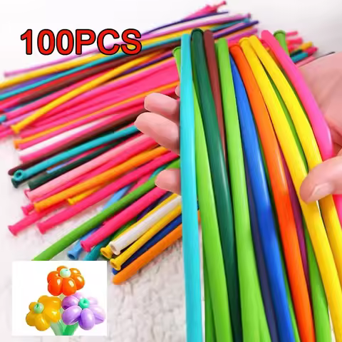 100pcs Colorful Twisting Balloons Magic-Long Strip Latex 260Q Ballon For Birthday Party Wedding Deco