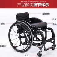 [FREE SHIPPING]Household Sports Wheelchair Household Outdoor off-Road Wheelchair Portable Foldable Bull Wheel Detachable618Return