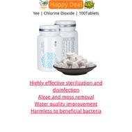 Yee | Chlorine Dioxide | Aquarium Aquascaping | 100Tablets | Happy Deal