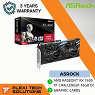 Flexi Tech ASRock AMD Radeon™ RX 7600 XT Challenger 16GB OC Graphic Card