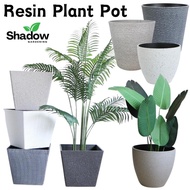 [SG SELLER] Plant Pot Large Imitation Resin Planter Pots Indoor Outdoor Flower Plant Pot Plant Vase Artificial Plant Pot