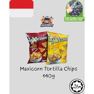 Maxicorn Keropok Tortilla 140g BBQ/Nacho Cheese (140g) Viral Indonesia Halal Chips