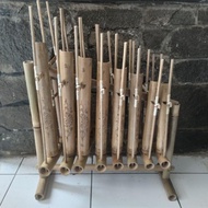 angklung bambu 1 oktap,angklung set untuk anak sekolah TK ,alat musik