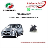 PERODUA MYVI FRONT GRILL / REAR BUMPER CLIP