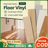 Vinyl Flooring 2mm PVC Floor Sticker Waterproof Self Adheslve Thickened Wear-resistant 地板貼 36PCS