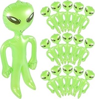 COHEALI Inflatable Alien 50cm Jumbo Alien Inflate Blow up Doll Green Alien Balloon for Alien Theme Party Birthday Halloween Party Decorations