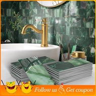 Wall Tiles Sticker 4"X 8" Peel and Stick Backsplash Wall Tiles Waterproof Kitchen and Bathroom Self-