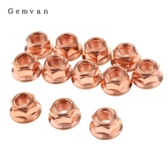 [Gemvan] 12x M8 Copper Plated Exhaust Manifold 8mm High Temperature Nut for E30