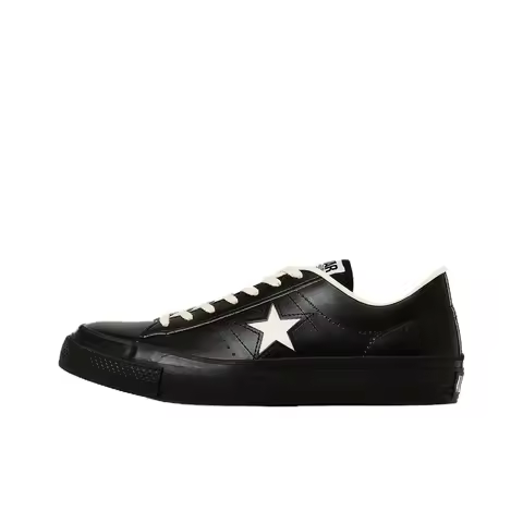 Converse ONE STAR J Skateboard Shoes Unisex Black White 33702070