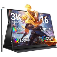 UPERFECT UColor OLED Portable Monitor 3K 16inch 120hz 2880*1800 100% DCI-P3 500 Nits Brightness Gami