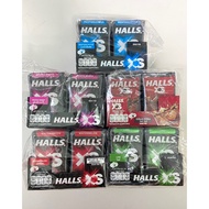 Lot of 12 boxes of Halls XS sugar-free lozenges (12 boxes x 12g) - 5 flavors date December 26