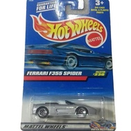 Hot Wheels Ferrari F355 SPIDER. Silver Color. Full Iron Body and Chassis